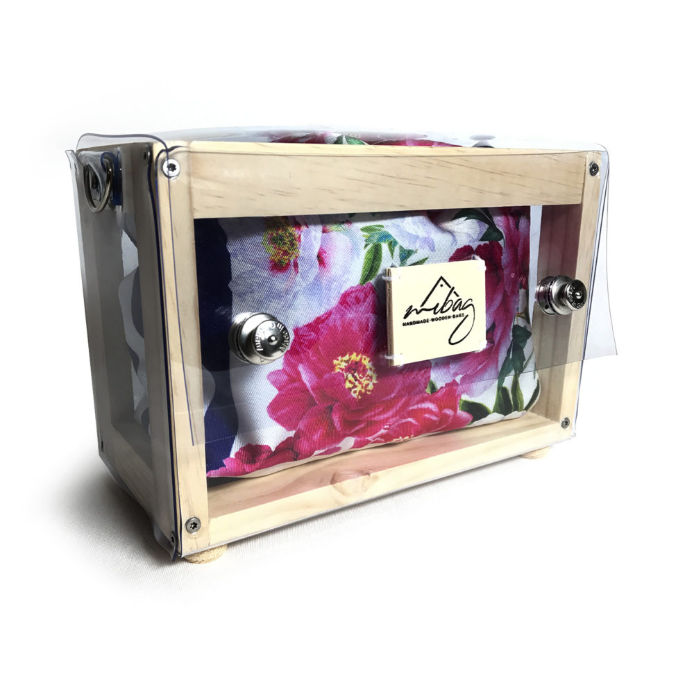 Funda flores y rayas